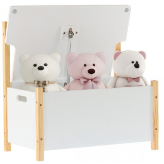 Biela skrinka na hračky