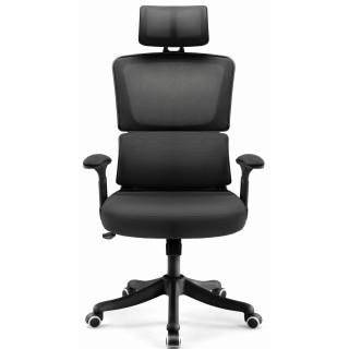 Čierne kancelárske kreslo HELL´S CHAIR