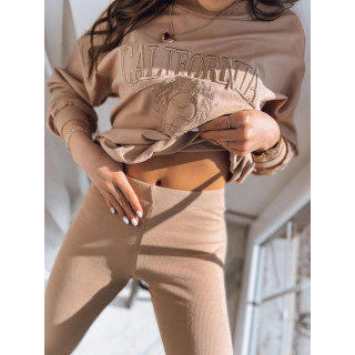 Bež rebraste tajice