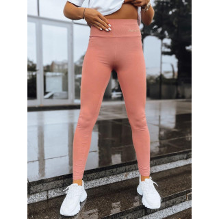 Ženske bež tajice sa malim natpisom