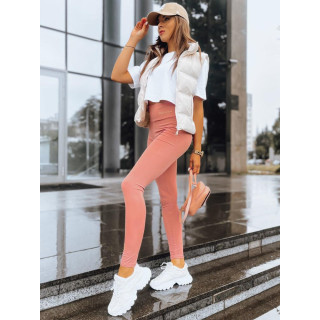 Ženske bež tajice sa malim natpisom