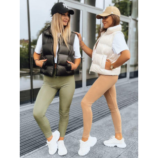 Rebraste ženske tajice zelene boje