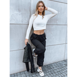 Ženske crne padobran hlače