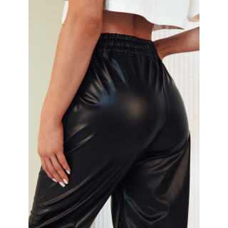 Ženske kožne joggerice u crnoj boji