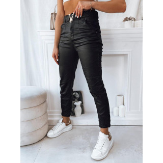 Ženske crne kožne hlače