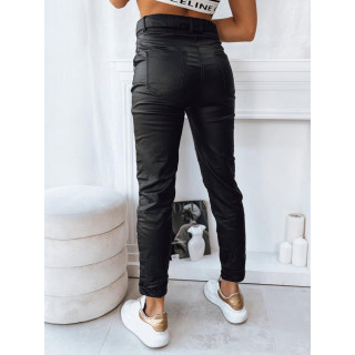 Ženske crne kožne hlače