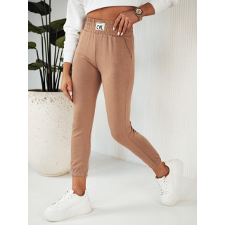 Smeđe ženske trenirke s gumom u struku