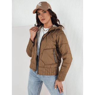 Ženska dvokrevetna smeđa jakna