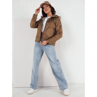 Ženska dvokrevetna smeđa jakna