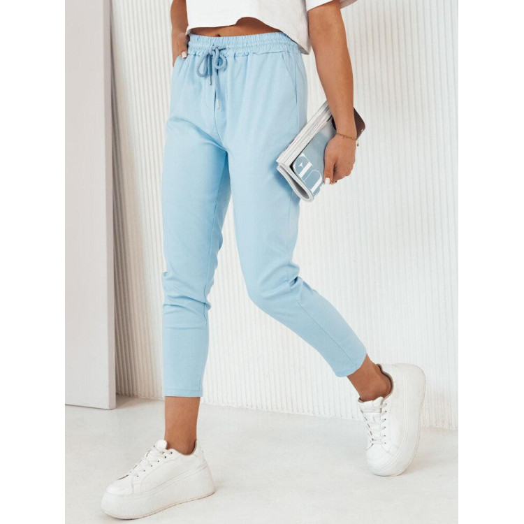 Ženske platnene hlače svijetlo plave boje