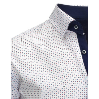 Šarena muška košulja bijele boje sa dugim rukavima