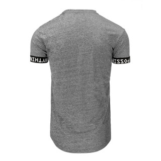 Moderna muška majica kratkih rukava sive boje