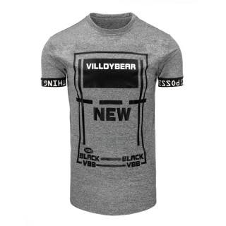 Moderna muška majica kratkih rukava sive boje