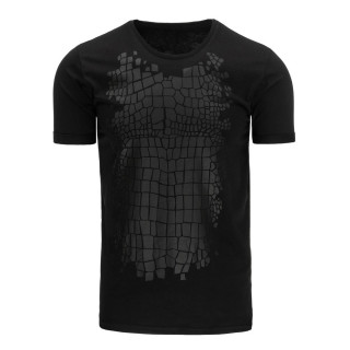 Elegantna crna muška majica s printom
