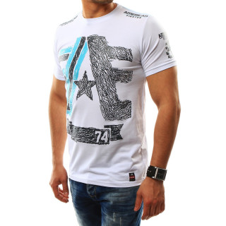 Sportska muška bijela majica s printom