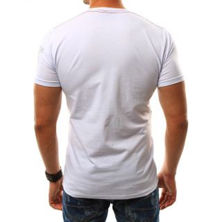 Muška sportska majica s printom u bijeloj boji