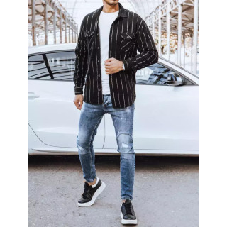 Muška crna flanelska košulja