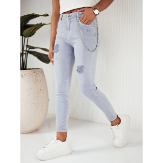 Skinny ljubičaste traperice s lancem