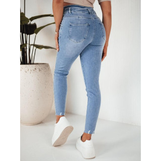 Svijetloplave ženske traperice visokog struka