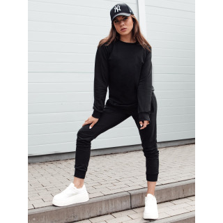 Ženski sweatshirt crne boje