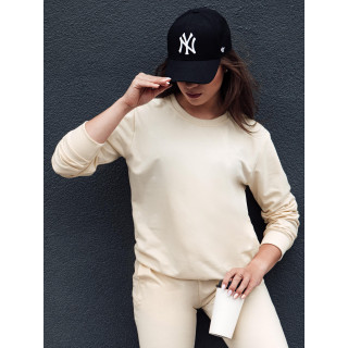 Krem ženska majica bez kapuljače