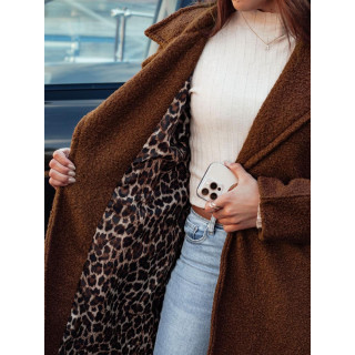 Ženski čokoladni kaput od janjeće kože NY0712