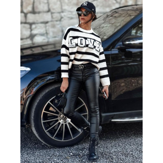 Ženske crne voštane hlače UY2194