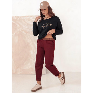 Ženske bordo hlače UY2256
