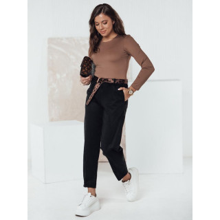 Ženske crne chinos hlače UY2260