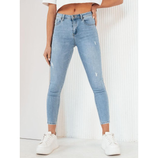 Svijetloplave ženske traperice s rubovima UY1979