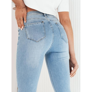 Svijetloplave ženske traperice s rubovima UY1979