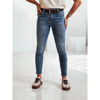 Plave ženske traperice s remenom UY2202