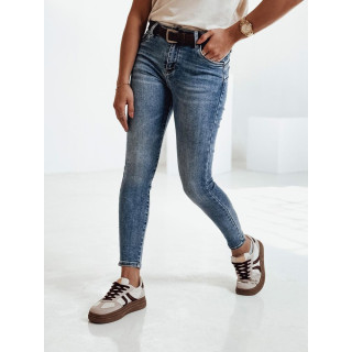 Plave ženske traperice s remenom UY2202