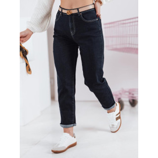 Mornarsko plave mamine traperice visokog struka UY2390