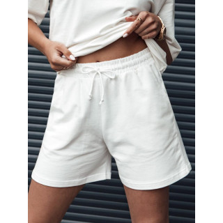 Ženske bijele pamučne kratke hlače SY0331