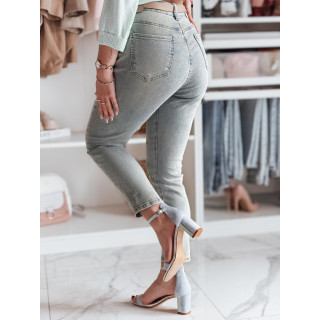 Svijetloplave uske traperice s cvijećem UY2477