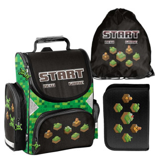 MINECRAFT školski set od vrhunske aktovke, torbe i pernice