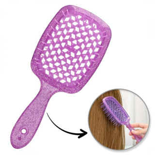 Ljubičasta četka za kosu