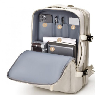 Bež vodootporni putni ruksak