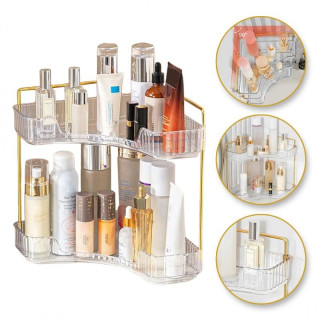 Kutna vješalica za kupaonicu sa zlatnim ručkama