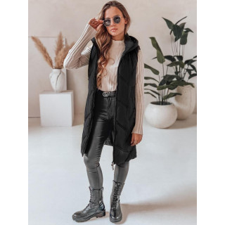 Crni dugi ženski prsluk TY5096