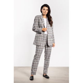 Ženske sive karirane hlače