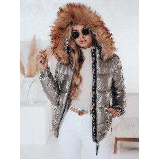 Prošivena tamno siva ženska jakna TY4486