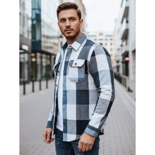 Plava flanelska muška košulja DX2676