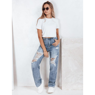 Ženske svijetloplave traperice s rupama UY2812