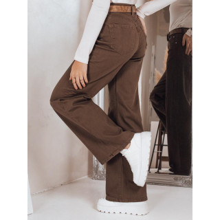 Široke smeđe ženske traperice UY2845