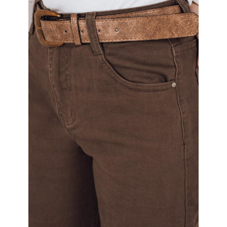 Široke smeđe ženske traperice UY2845