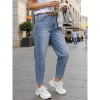 Ženske široke traperice s remenom UY2883