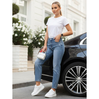 Ženske svijetloplave mom fit traperice UY2862