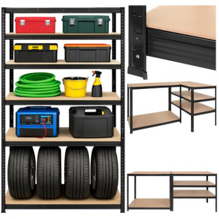 Crna polica za odlaganje - 180x100x60